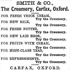 Creamery advertisement