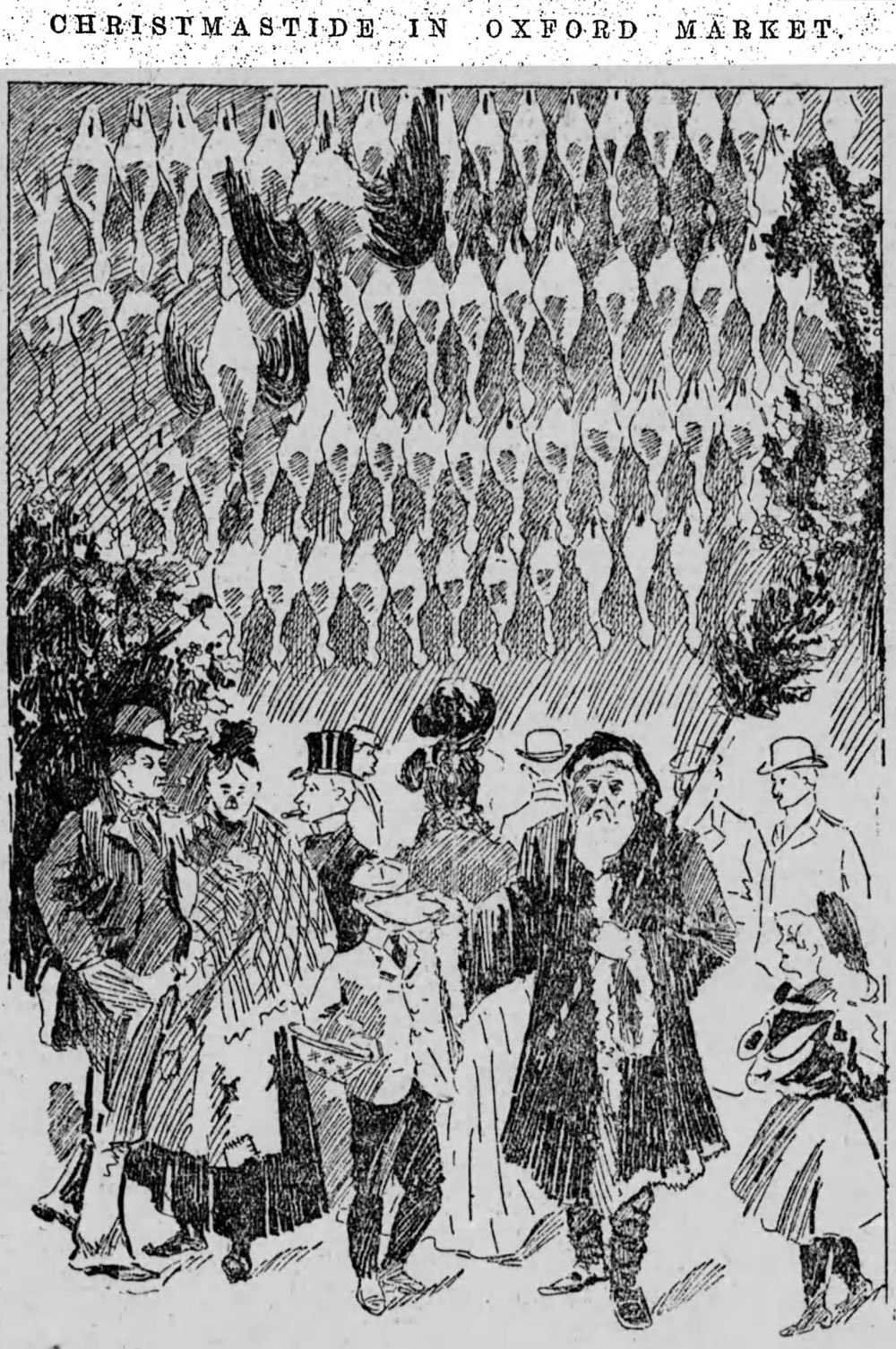 Market at Christmas, JOJ 22 Dec 1900 