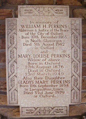 Perkins plaque