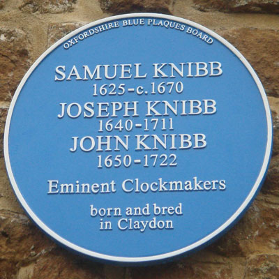 Knibb blue plaque