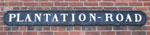 Street sign, Plantation Road