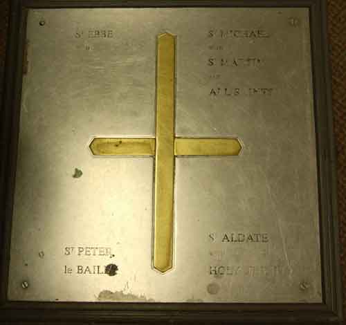 Cross in floor of M&S
