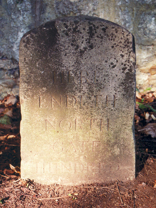 Hundred stone in Parks Road