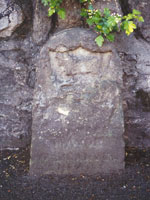Boundary stone on London Road opposite Headley Way
