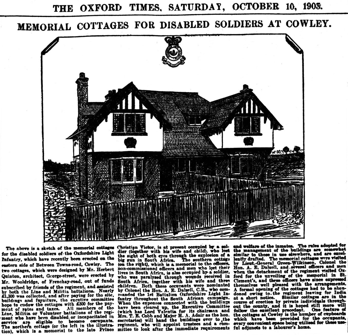 Oxford Times, 10 October 1903