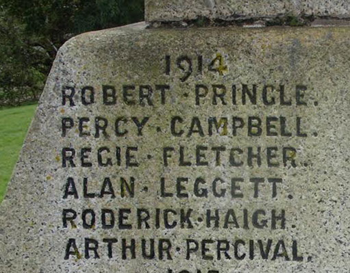 Campbell on Dragon War Memorial