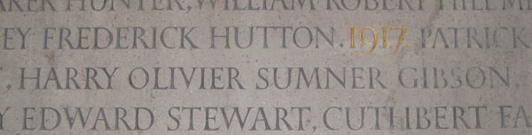 Memorial to Gibson in New College Chapel